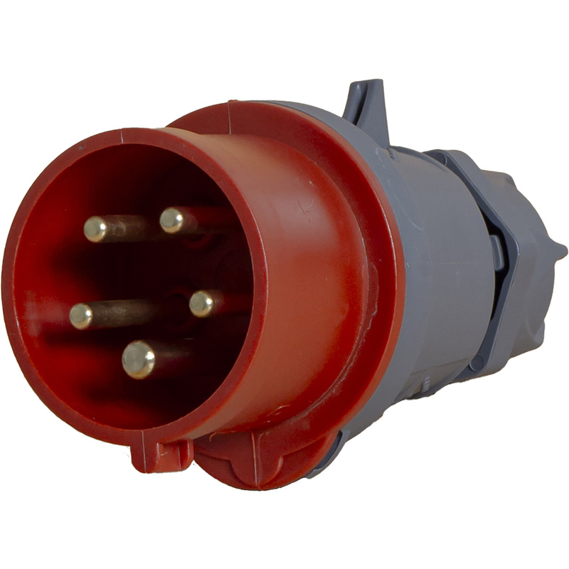 Power CEE stekker 5-polig 16A IP44 Rood