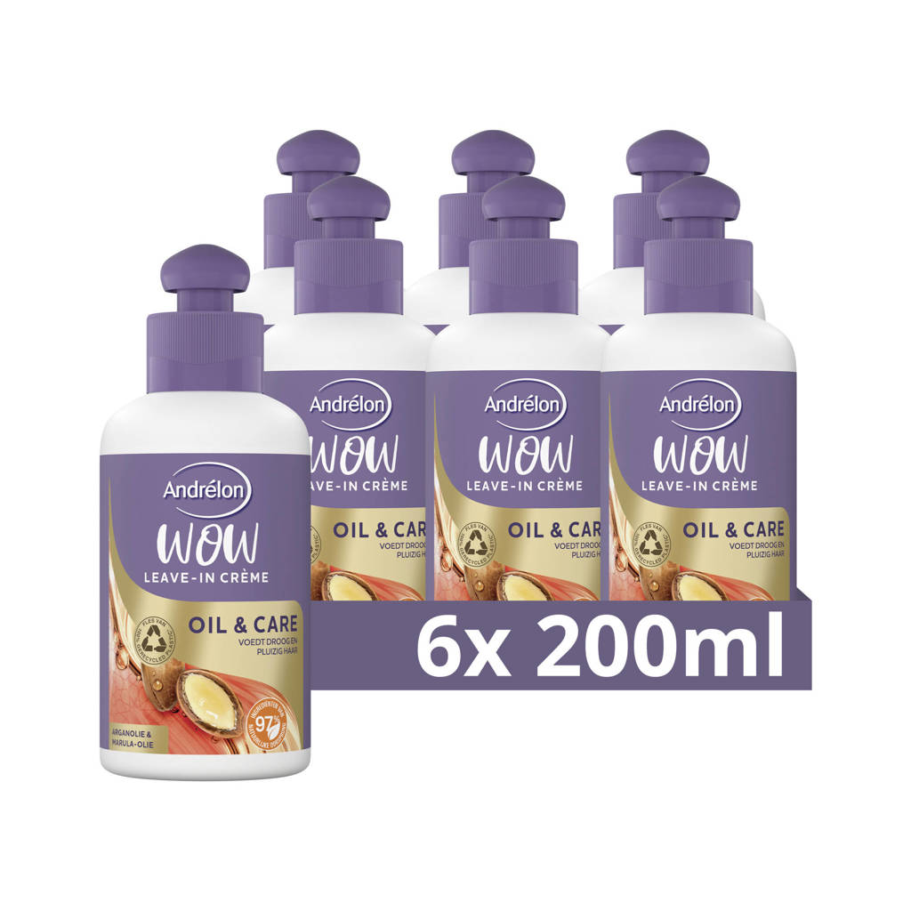 Oil & Care WOW leave-in crème - 6 x 200 ml