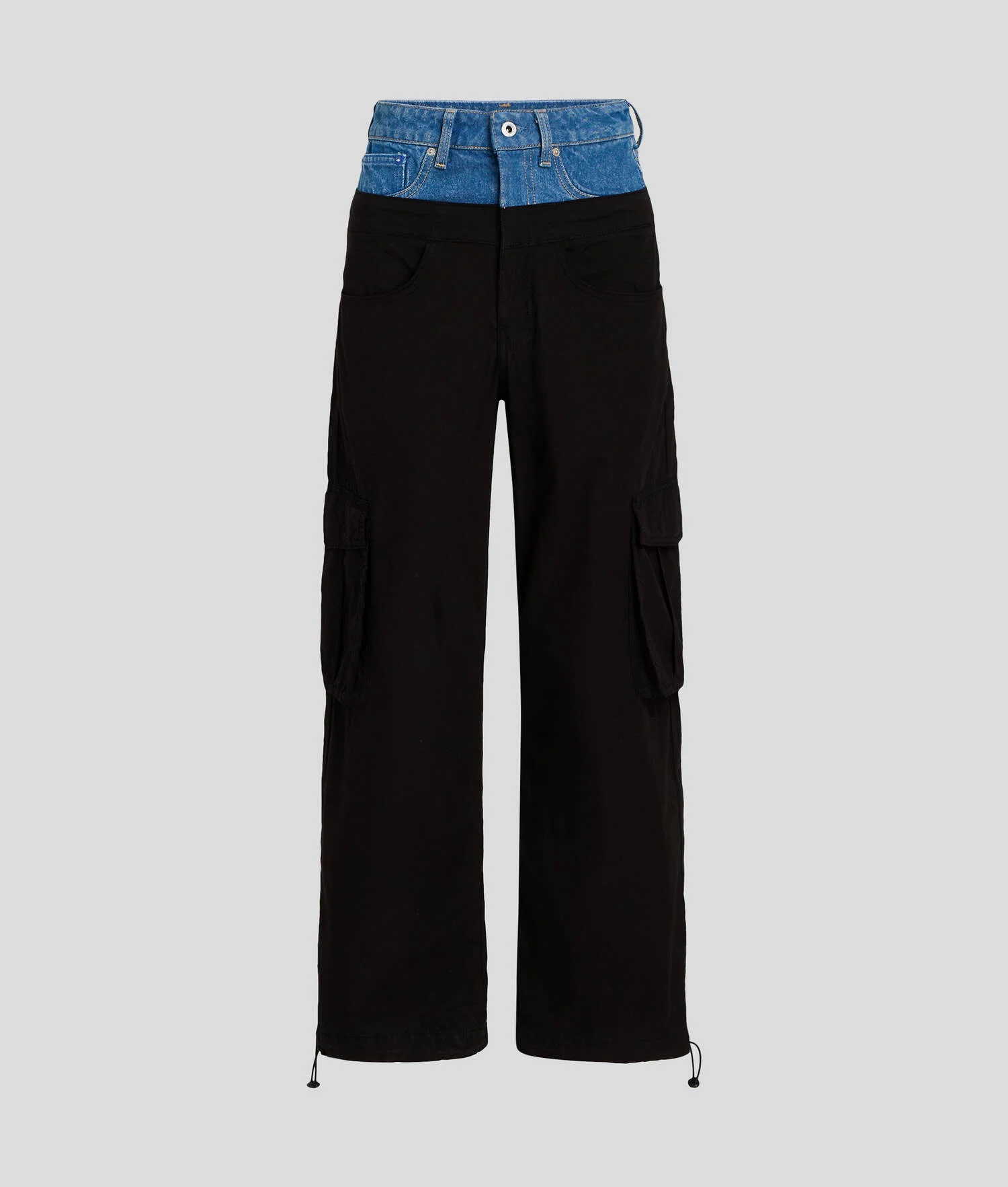 PANTALON CARGO AVEC TAILLE EN DENIM KLJ