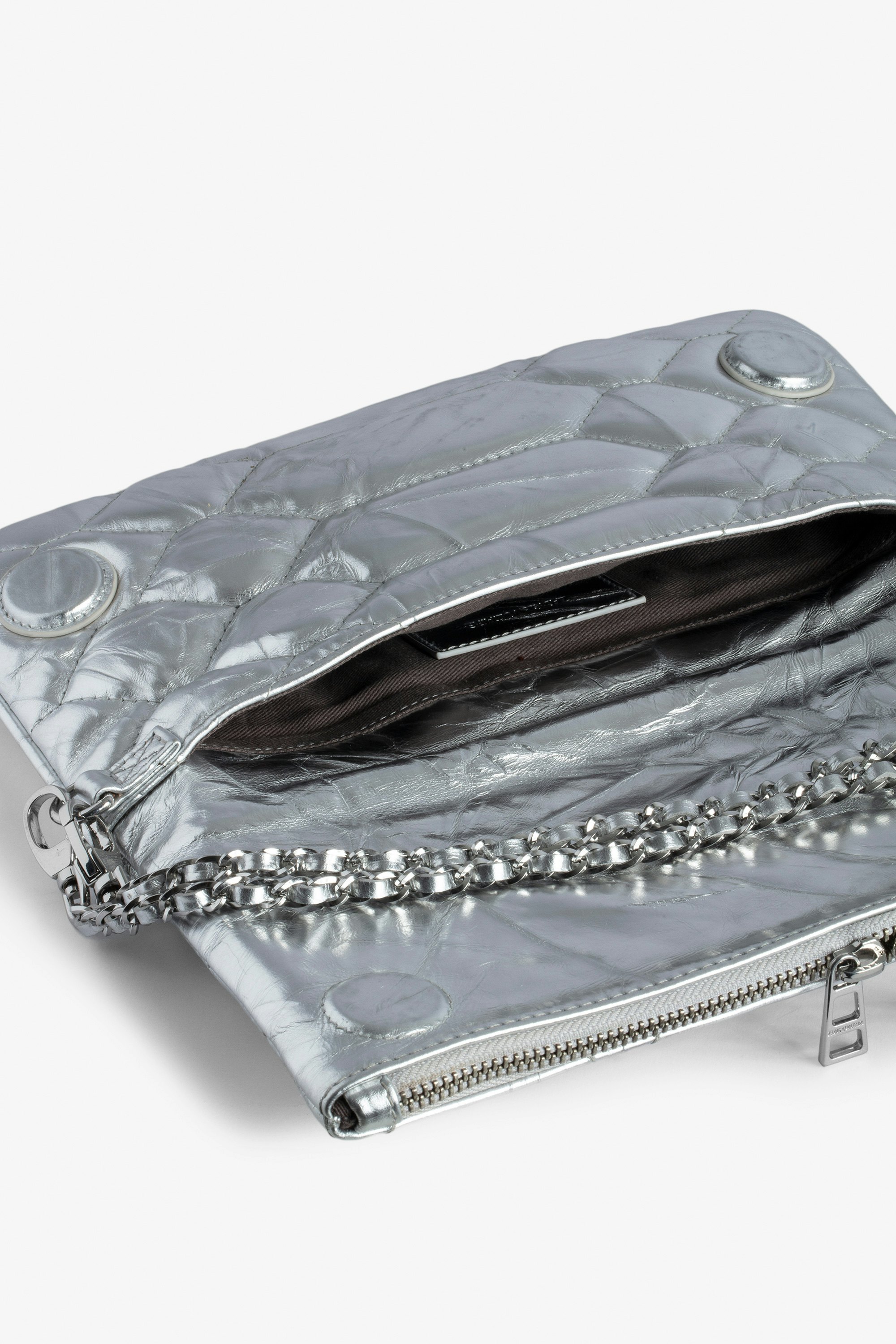 Pochette Rock Matelassée Métallisée