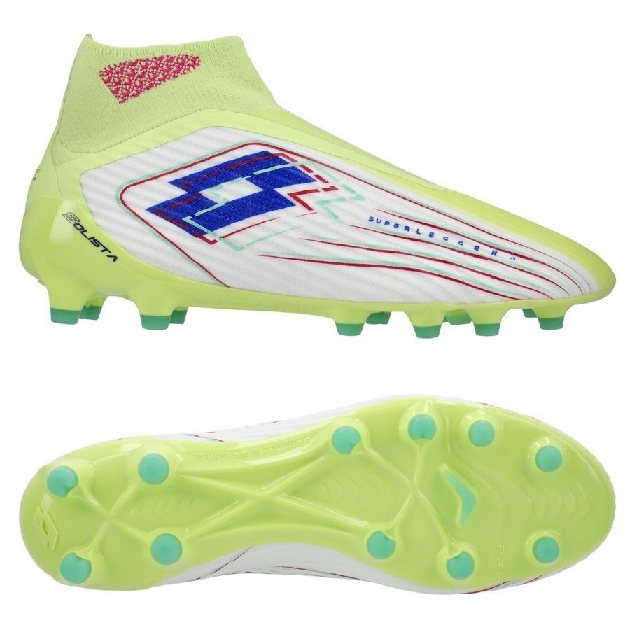 Lotto Solista 100 VIII Gravity FG Light Pack - Sunny Lime/Bleu/Blanc