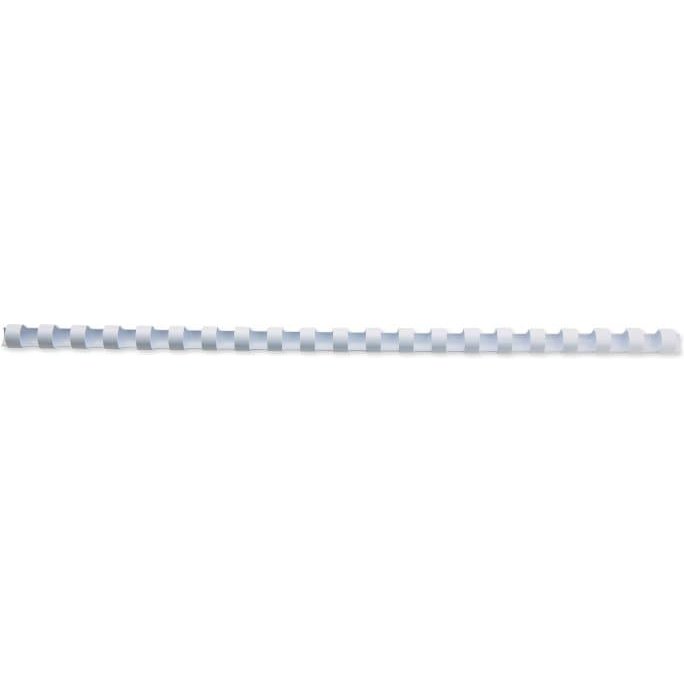 Peignes plastique gbc pour format a4 ï12mm 95 feuilles   coloris blanc boite de 100    unites