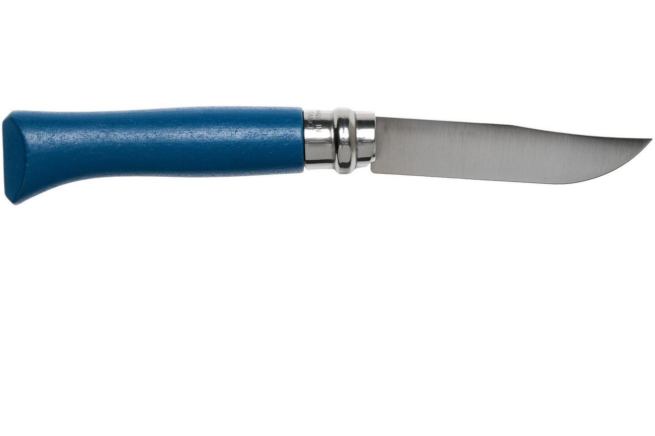 Opinel zakmes No. 08RV Dark Blue, roestvast staal, lemmetlengte 8,5 cm