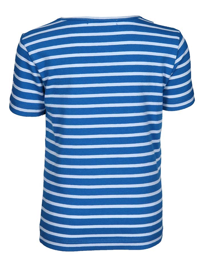 T-Shirt RENNAUTO ROSSO gestreift in blau/weiß