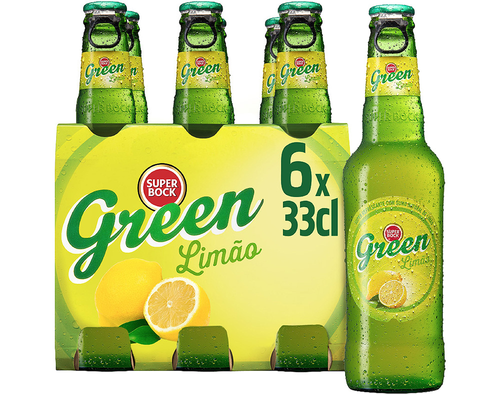 CERVEJA SUPER BOCK COM ÁLCOOL GREEN TARA PERDIDA 6X0.33L