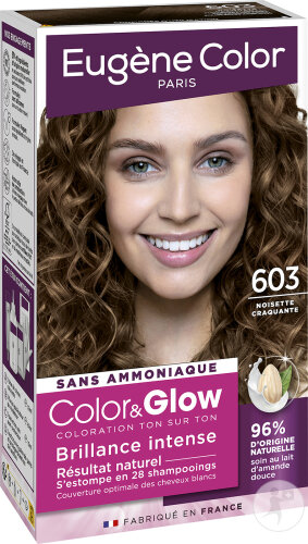 Eugène Color Color&Glow Coloration Ton Sur Ton N°603 Noisette Craquante 1 Kit