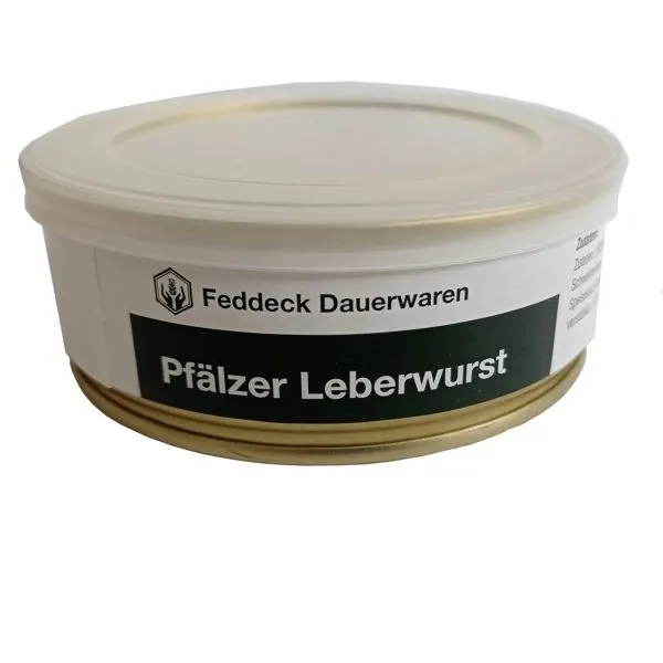 Feddeck Dauerwaren -  Dosenwurst Pfälzer Leberwurst 200 g