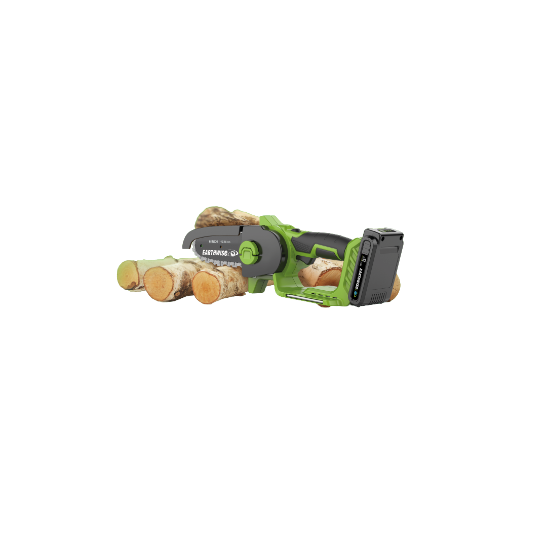 Pack tronçonneuse sans fil 2en1 avec bras télescopique + batterie 20v-vert