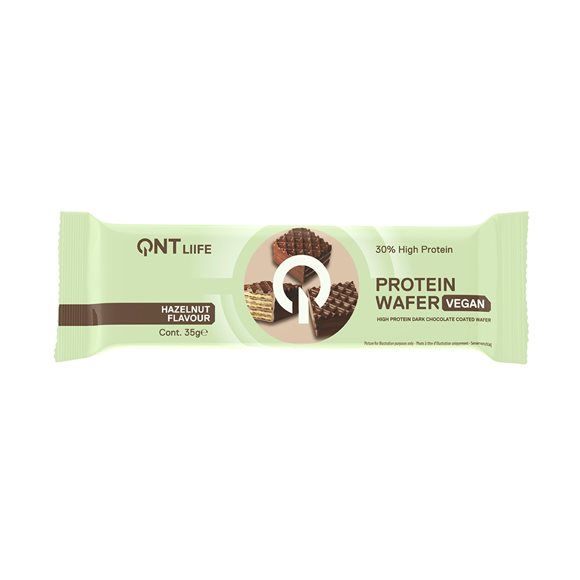QNT Vegan Protein Wafer<br>35 g, Hazelnut