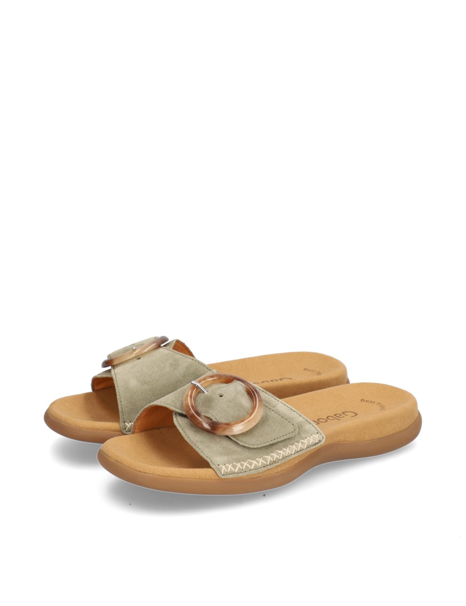 Veloursleder Pantoffel