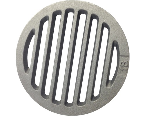 Rond rooster ø 18 cm staal antraciet