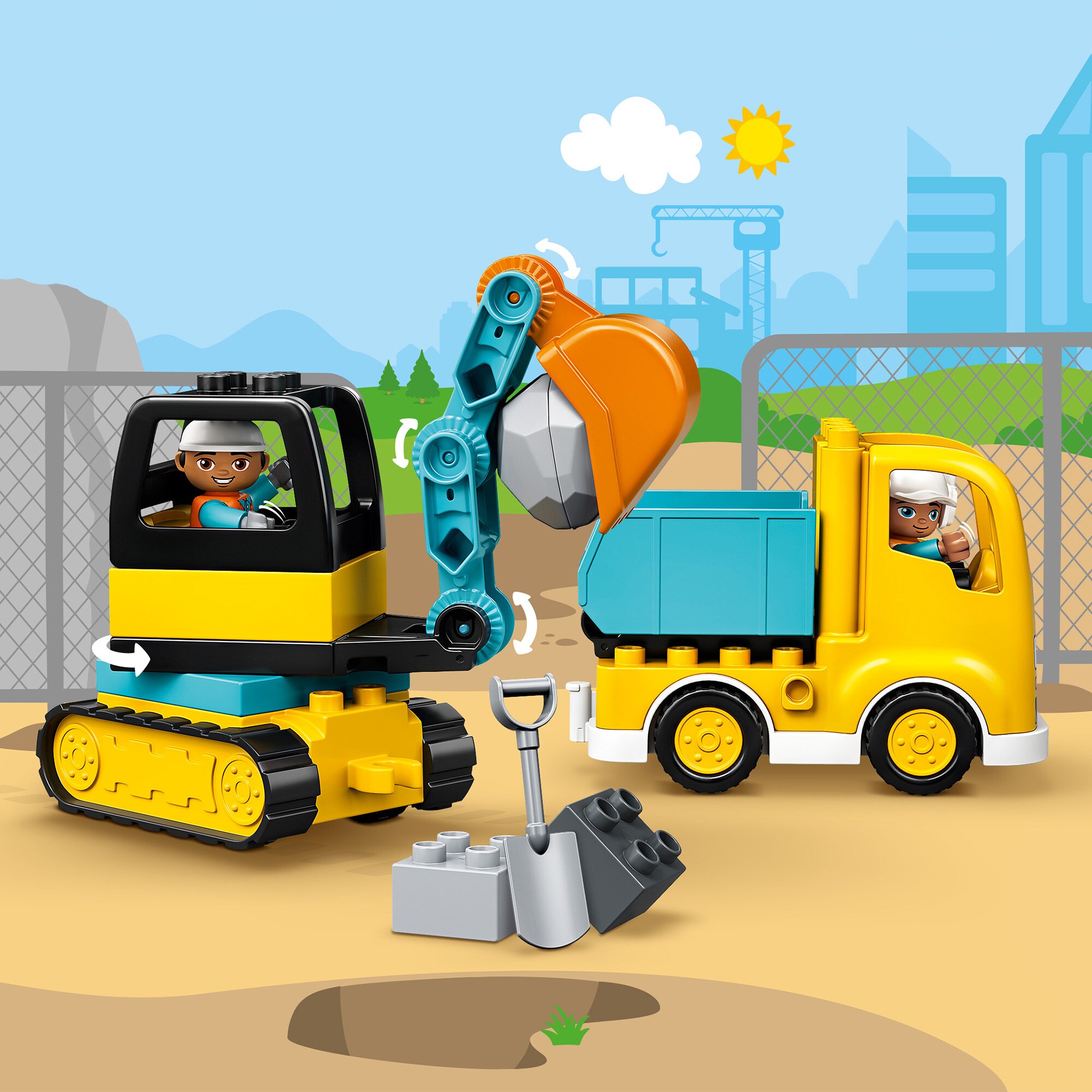 LEGO Konstruktionsspielzeug DUPLO Bagger und Laster