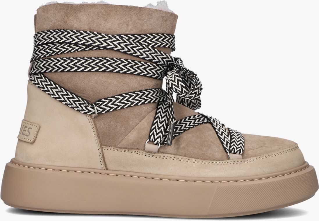 SHABBIES taupe shabbies enkellaarsjes hind sneaker