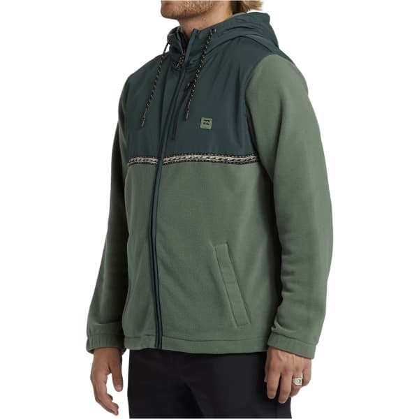 Sweat polaire BILLABONG BOUNDARY LITE ZIP FOREST GREEN