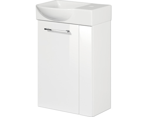 Meubel FACKELMANN Kleine Badkamercollectie BxHxD 44 x 60 cm x 24,3 cm Frontkleur wit hoogglans 86015