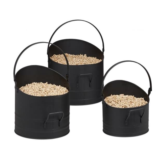 Pelletsbøttesett med 3 stk