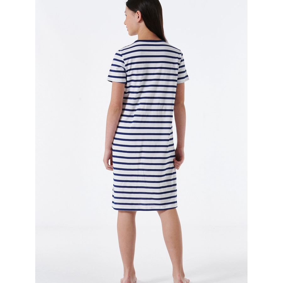 Schiesser Nachthemd Horse World Organic Cotton weiss