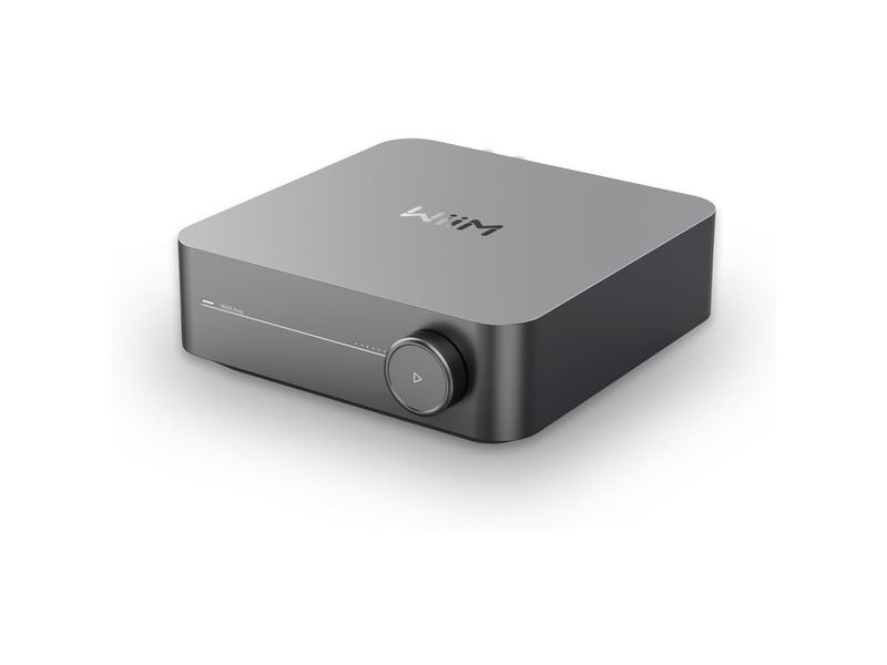 WiiM Netzwerk-Audioplayer Amp Grau Multiroom-Streaming-Verstärker mit Sprachsteuerung
