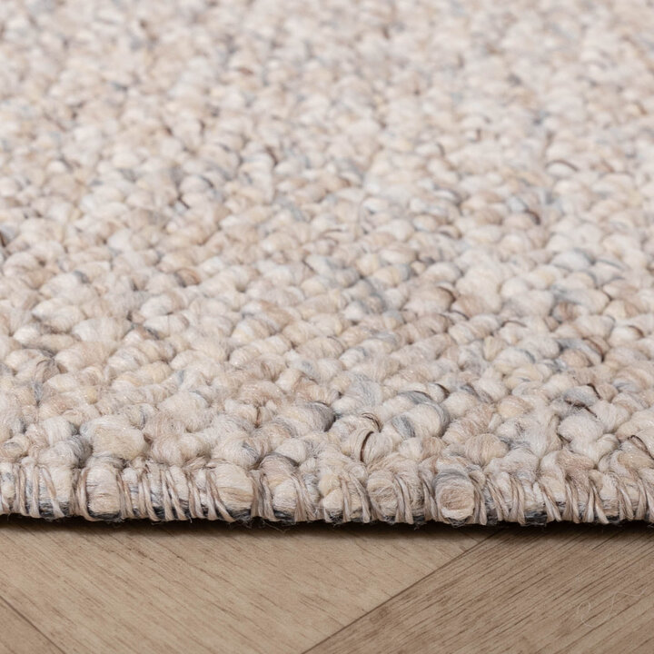 Wasbaar wollen vloerkleed - Bruno Naturel/Creme