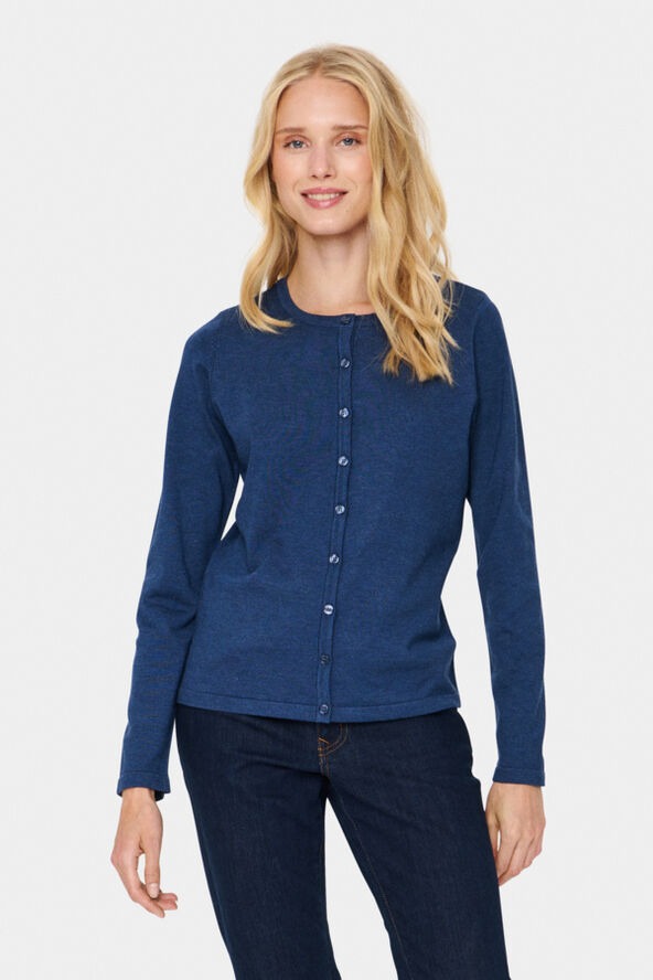 Saint Tropez A8661, MilaSZ R-Neck Cardigan Titan melange