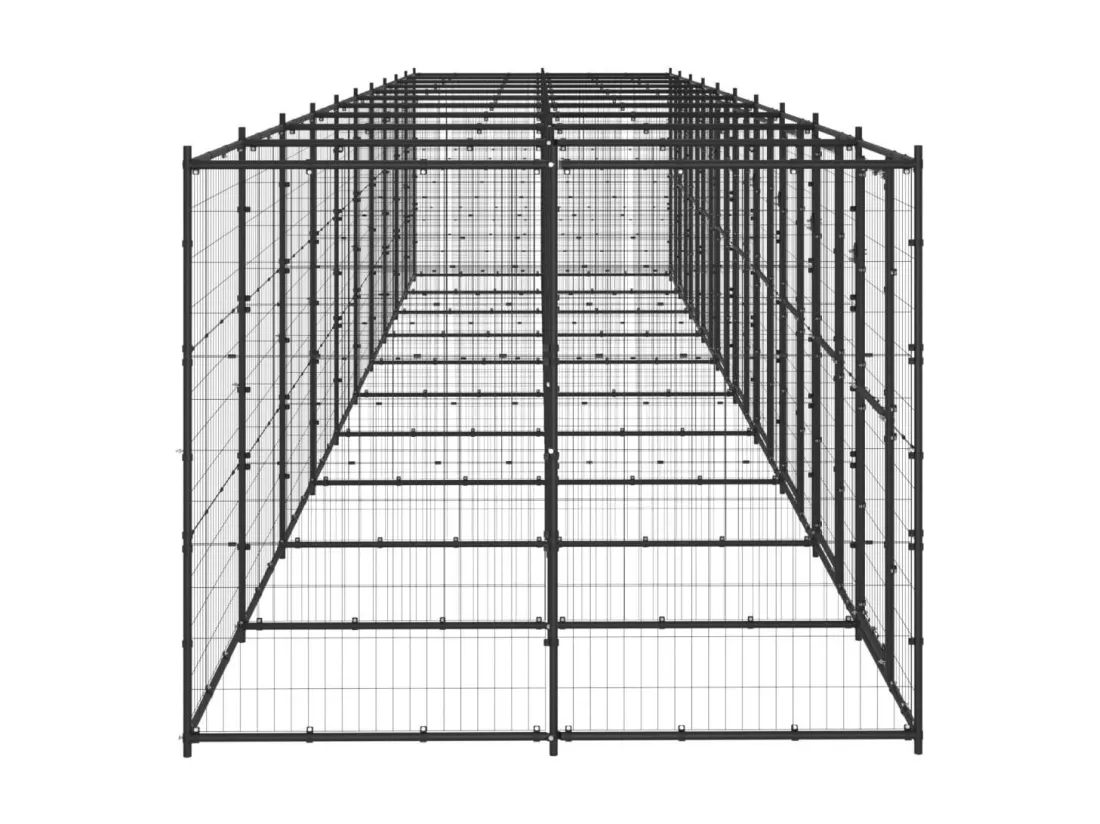 Chenil extérieur cage enclos 1100 x 220 x 180 cm 02_0000365