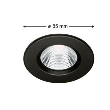 Philips inbouwspot Dive 3-pack zwart 5,5W IP65