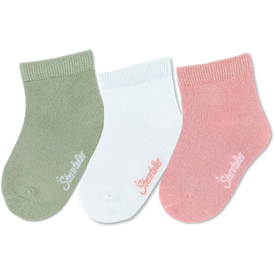 Sterntaler Sneaker-Söckchen uni, 3er-Pack zartrosa