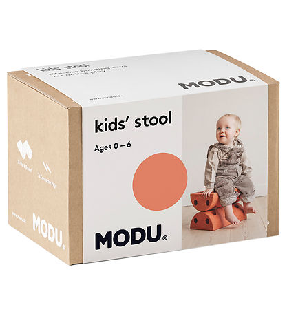 MODU Kinderhocker - 4 Teile - Burnt Orange/Dusty Green
