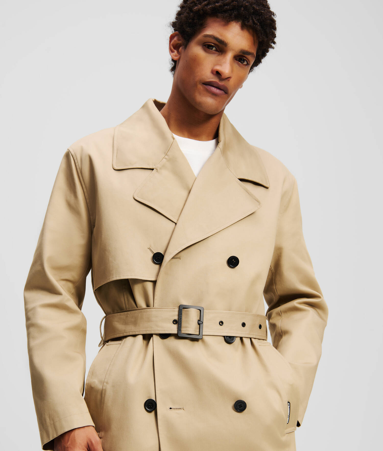 TRENCH COAT À CAPUCHE - Beige d'été