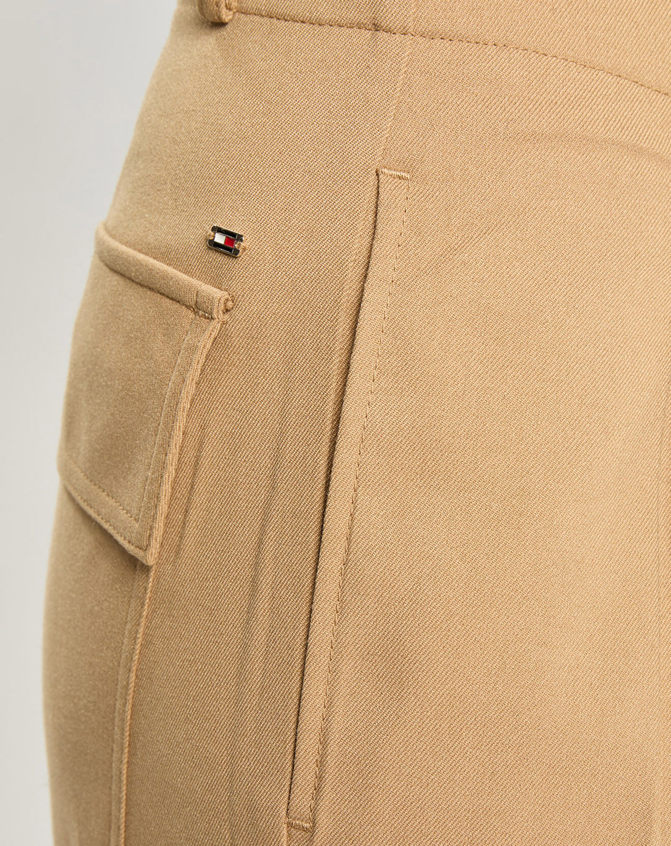 Tommy Hilfiger Pantalon Tapered à pinces beige foncé