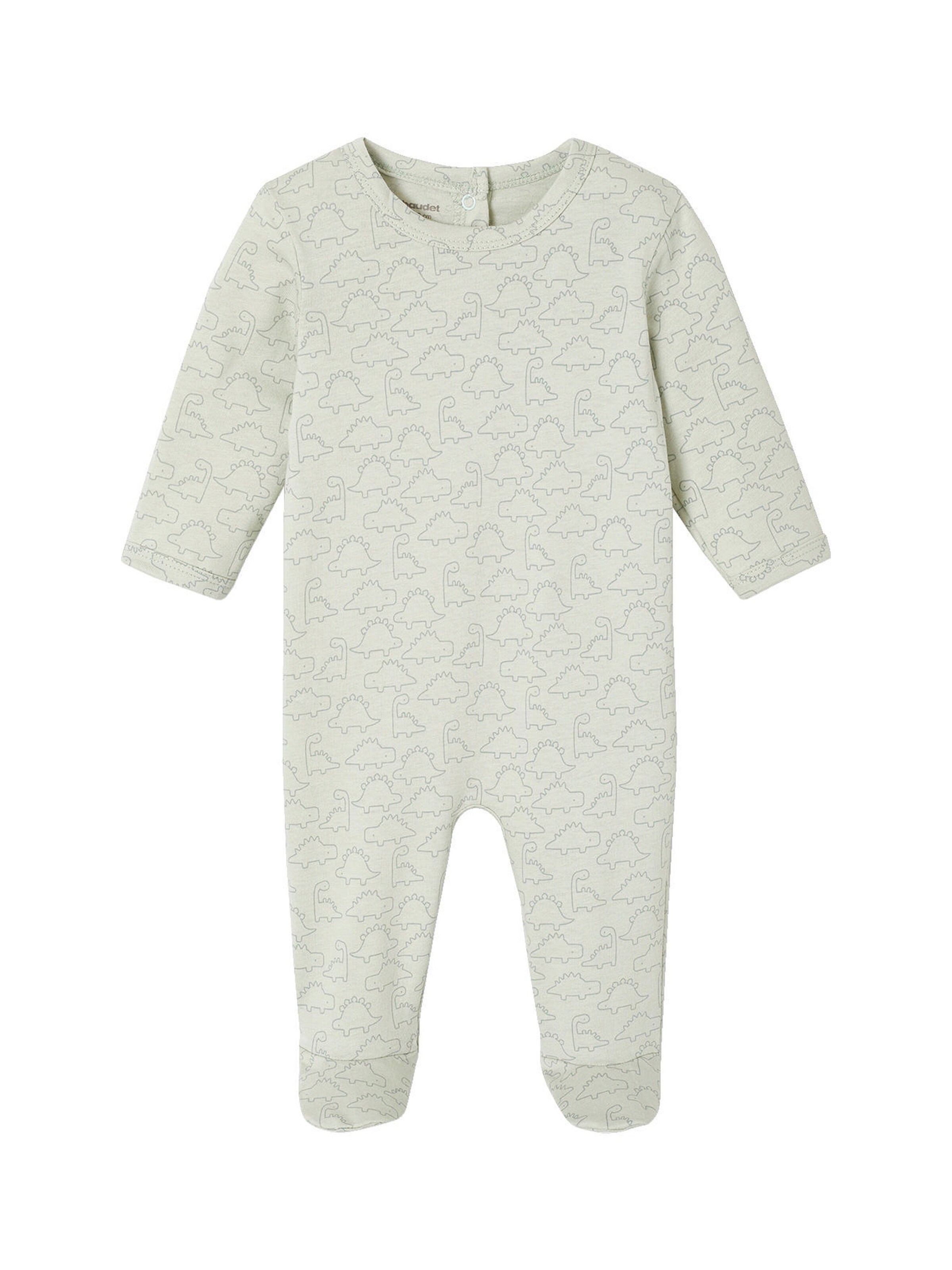 Vertbaudet Bio-Kollektion: 2er-Pack Baby Strampler mit Dinos aqua