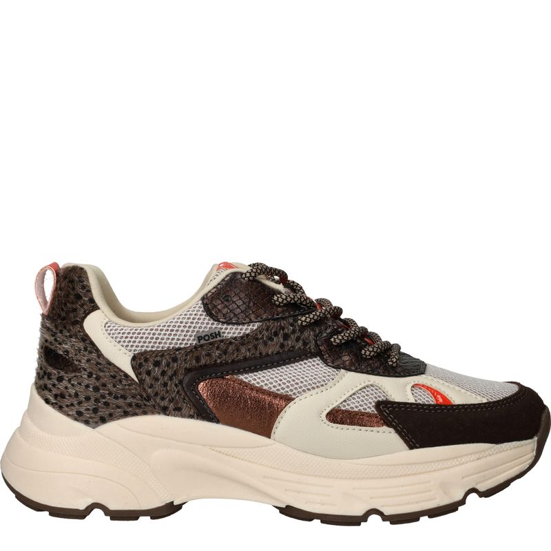 POSH by Poelman Sneakers Bruin Dames