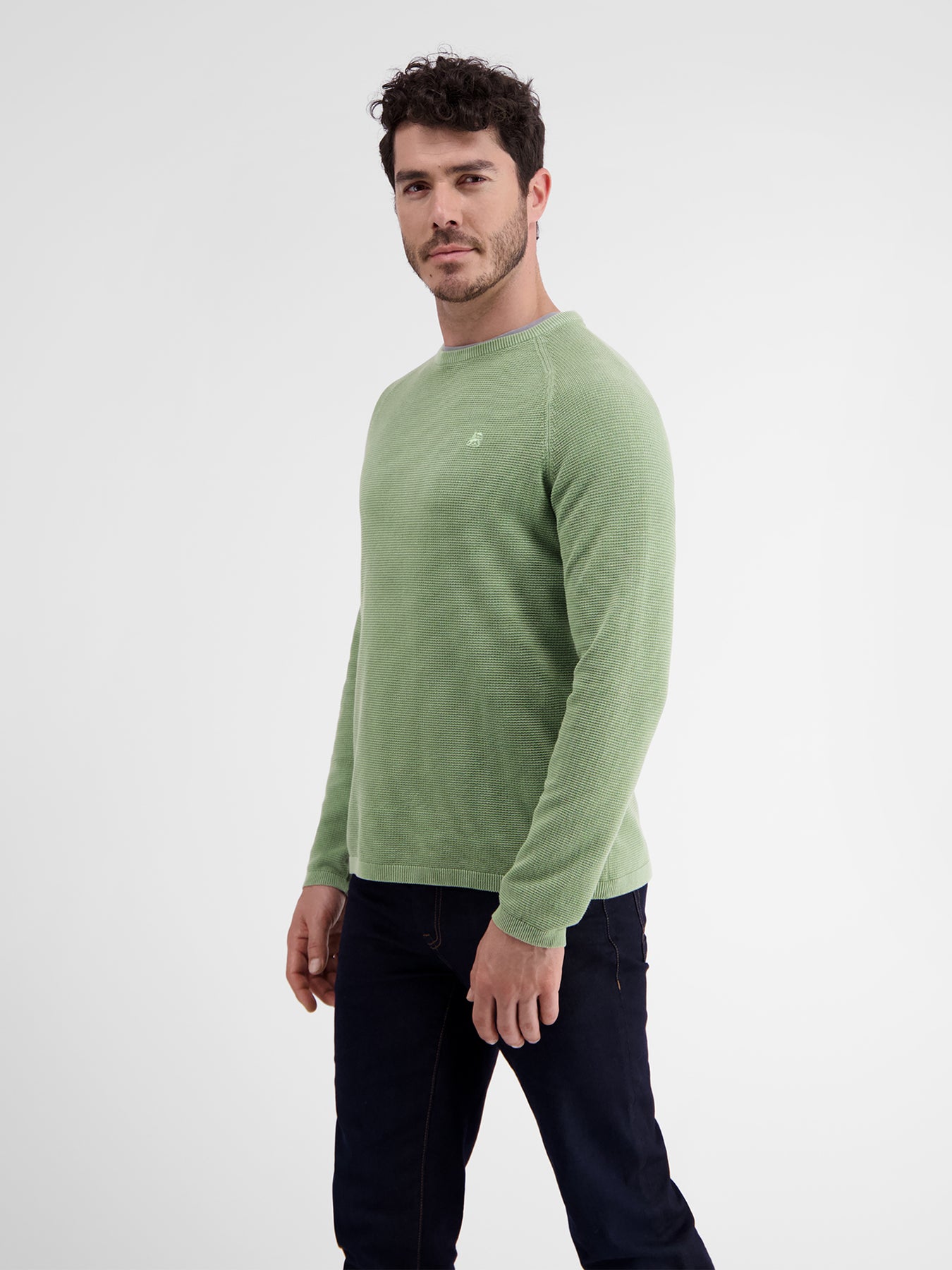 Strickpullover aus Strukturbaumwolle