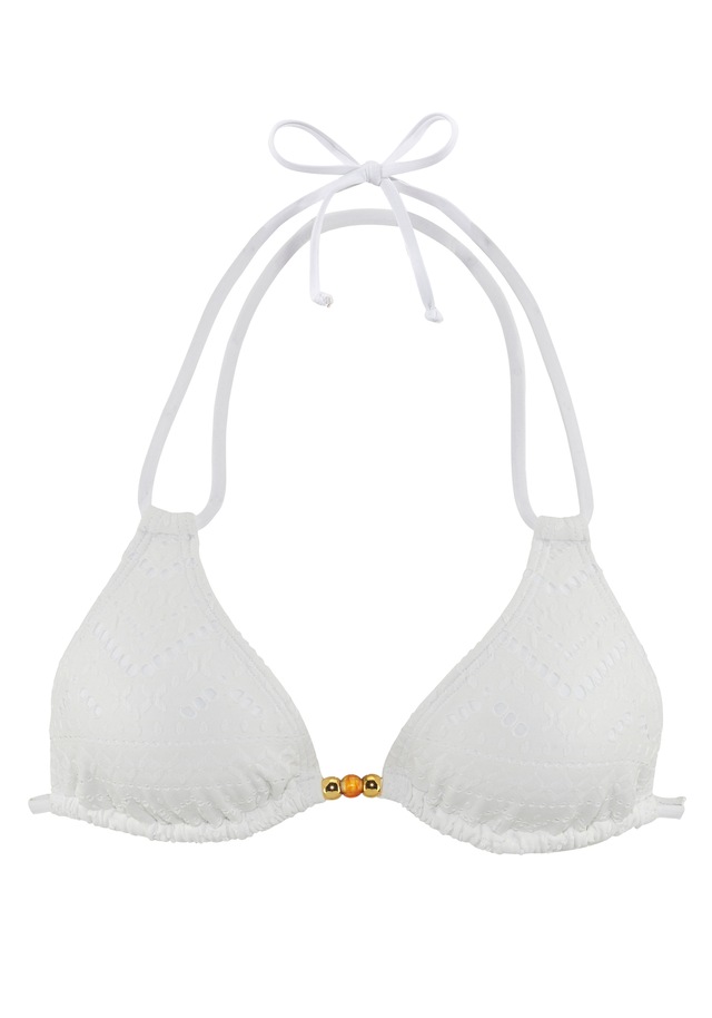 LASCANA Triangel-Bikini-Top »Omara«, mit Lochstickerei