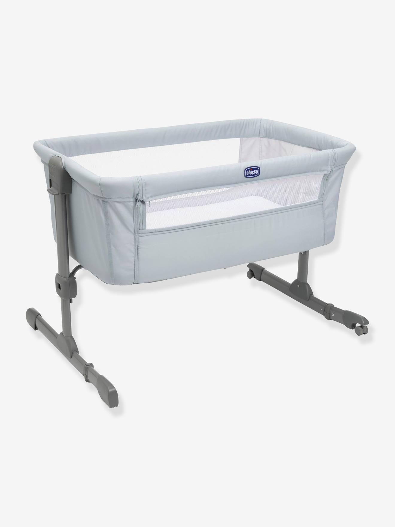Berço Chicco Next2Me Essential para dormir junto com a família, azul