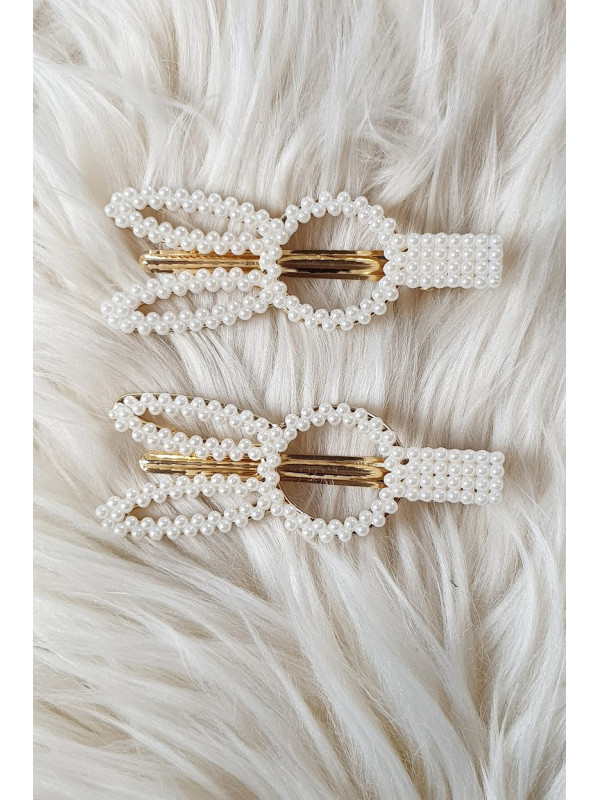Lot de 2 barrettes lapin