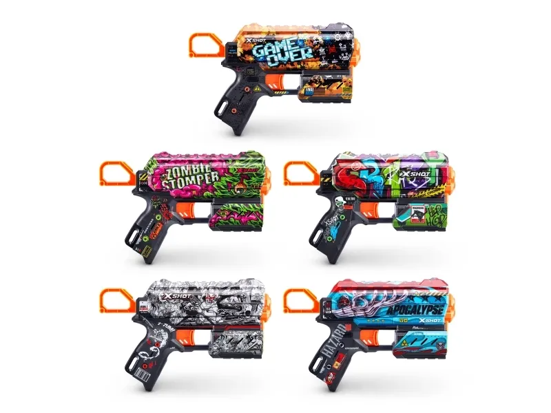 XSHOT legetøjsgevær Skins Flux, assorteret, 36516 (ZUR-36516)
