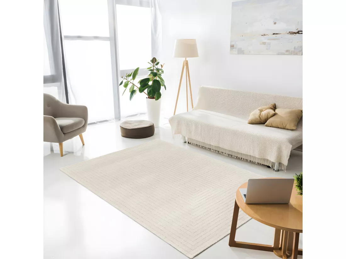 Kemi - Tapis contemporain - Écru - 200x290cm