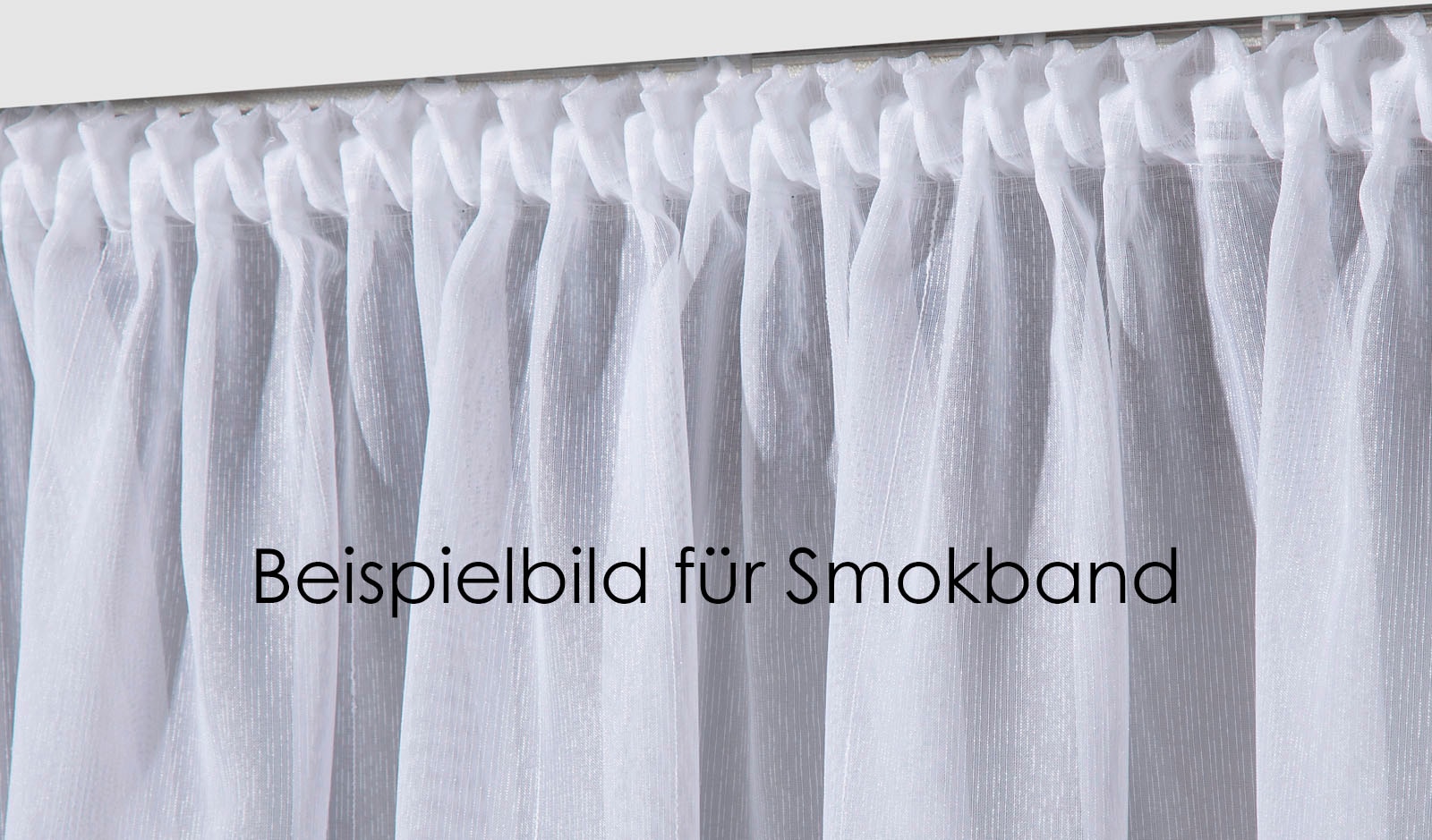 Weckbrodt Gardine »Athen« Smokband 1 Stk. tlg. Webgardine, halbtransparent, mit Glanzeffektstreifen, Beschwerungsband