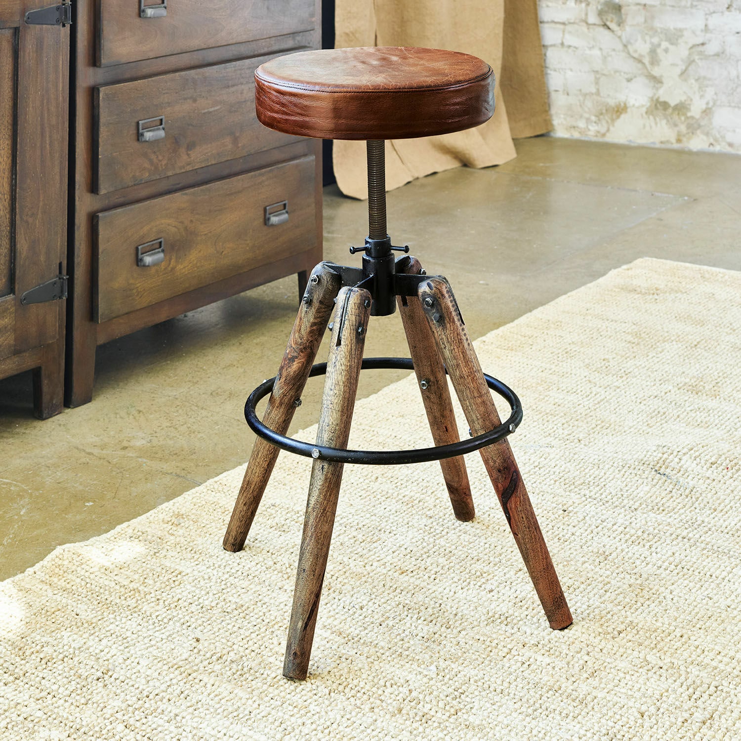 Hocker Twist braun