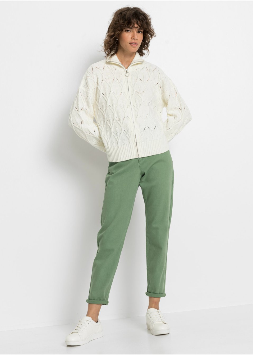 Pantalon twill Mom