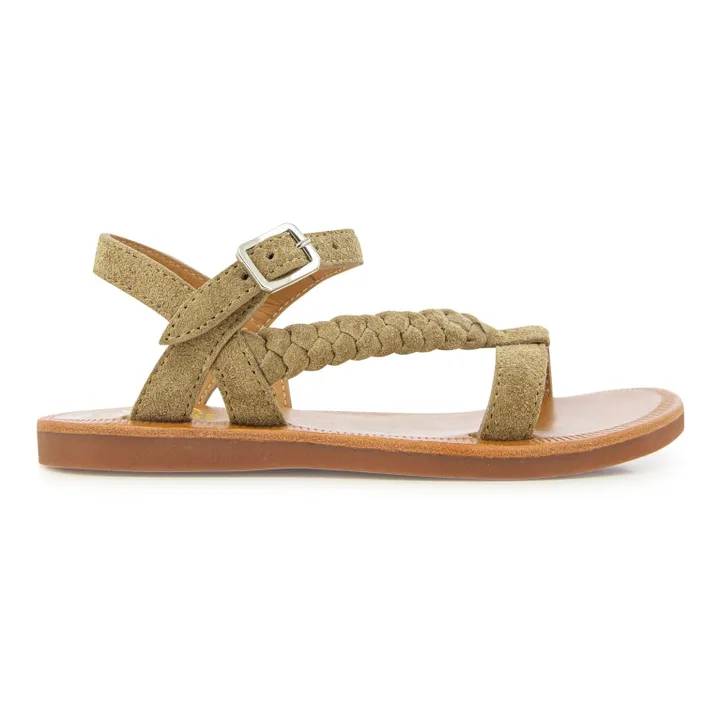 Pom d'Api Sandales Plagette Antik | Marron