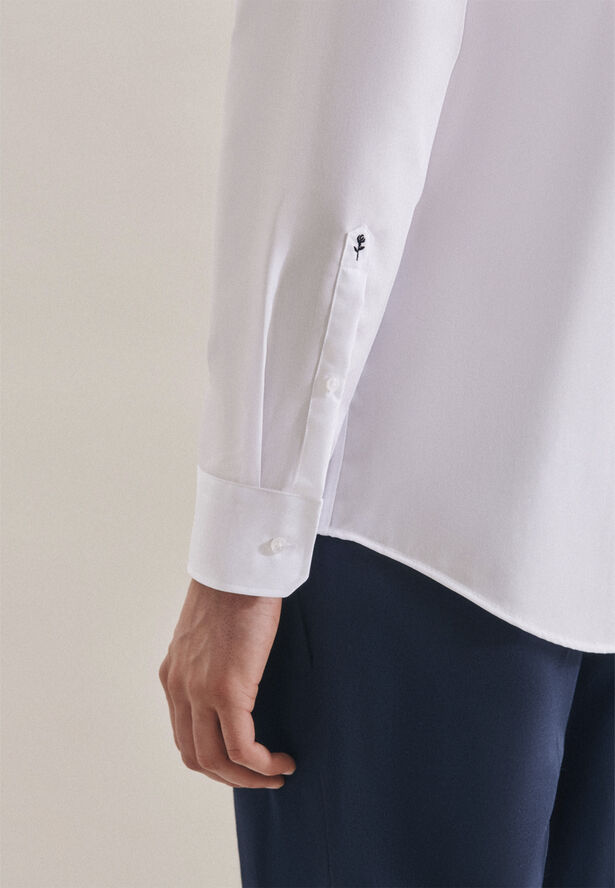 Seidensticker Business Shirt Regular Long sleeve Kent-Collar Uni White