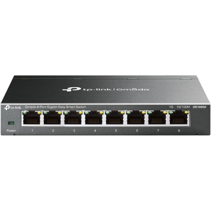 TP-Link Omada DS108GE commutateur réseau Non-géré Gigabit Ethernet (10/100/1000) Noir
