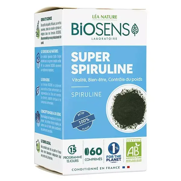 Biosens Super Spirulina Orgânica 60 comprimidos