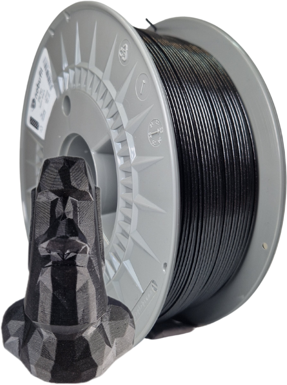 Nobufil  PETG Astro Black, 1,75 mm / 1000 g    Leicht zu druckendes PETG Filament aus recyceltem Kunststoffabfall