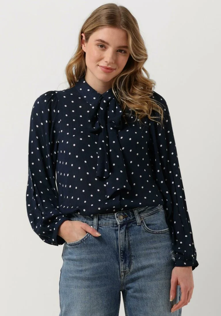LOLLYS LAUNDRY donkerblauwe lollys laundry blouse ellie shirt
