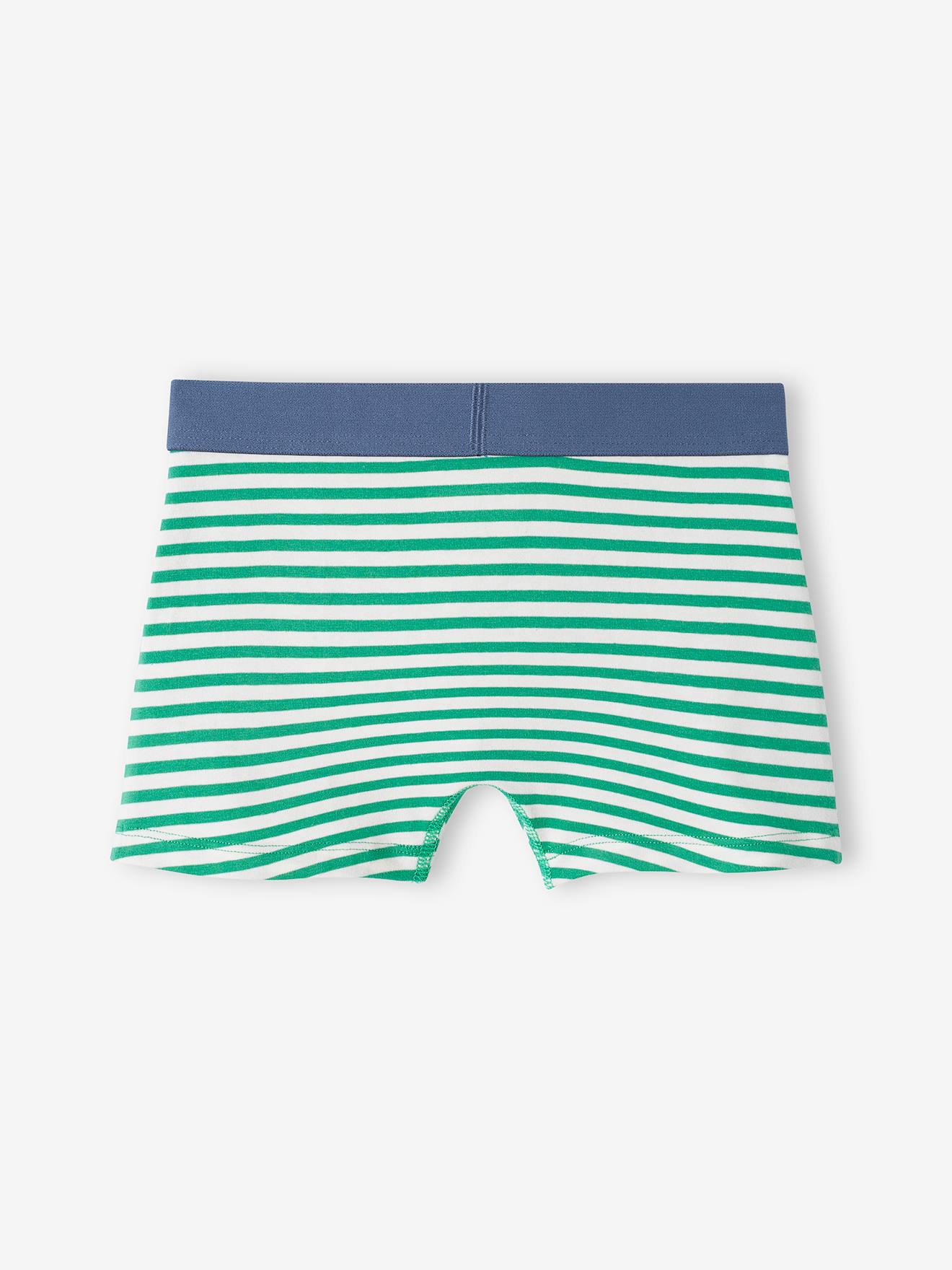 Pacote com 5 cuecas boxer elásticas 