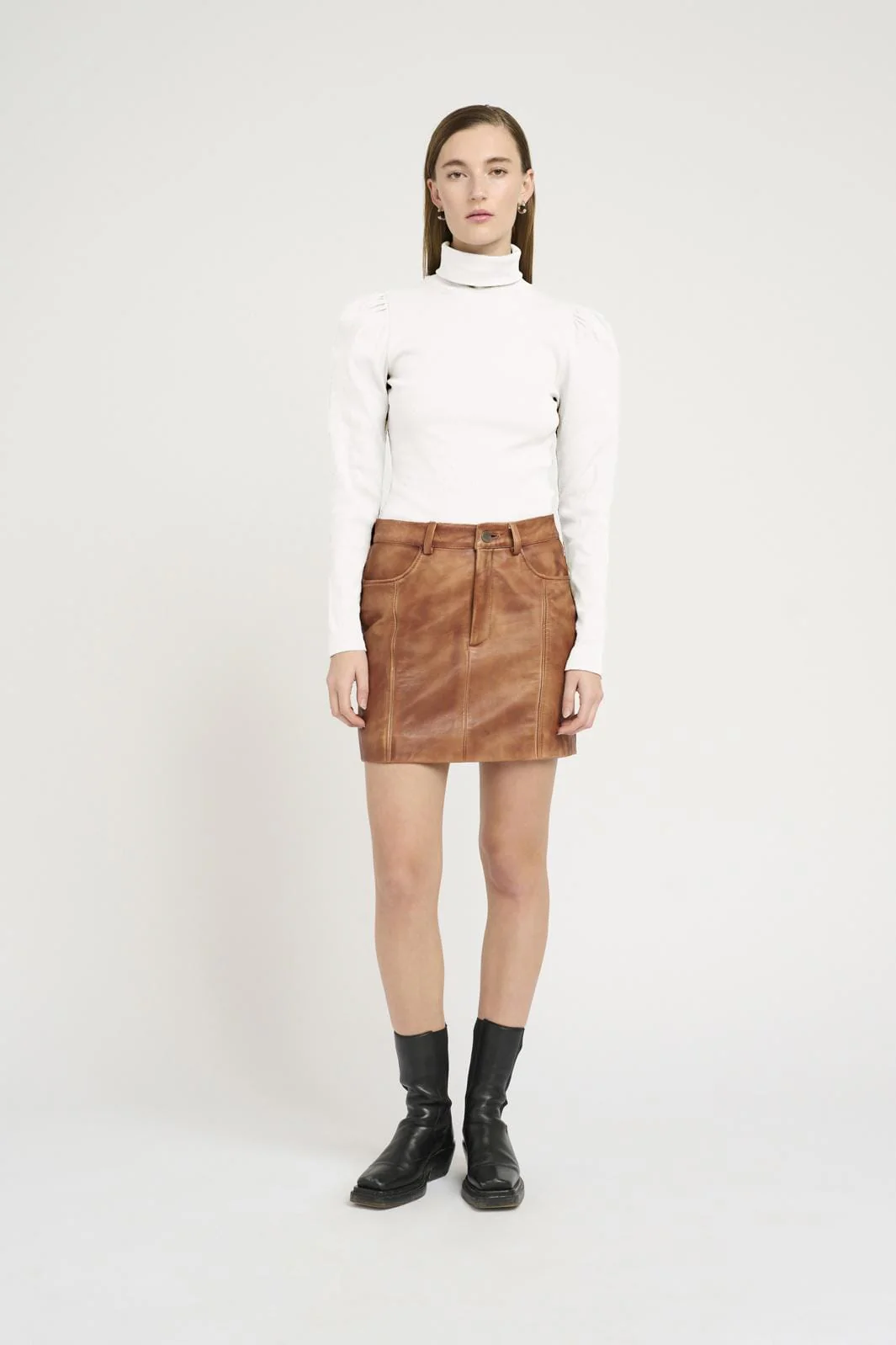 Gestuz Drewgz Rollneck Puff 110103 egret