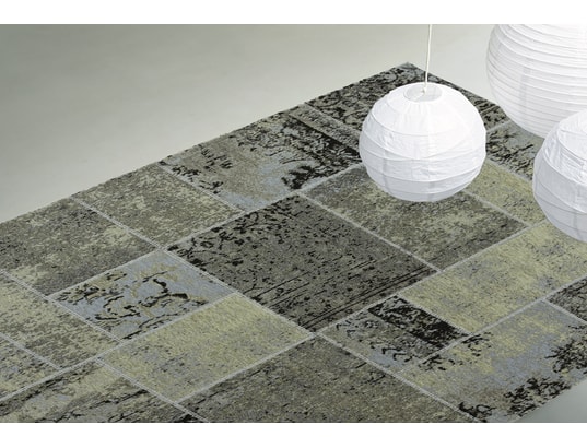 CONCEPT1 - Tapis Deco 200x285 gris et noir